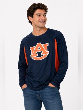 Auburn University Tigers Campus Unisex Heritage Long Sleeve T-Shirt Size Large